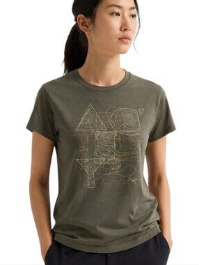 Arcteryx Graphic Tee Women Medium Green